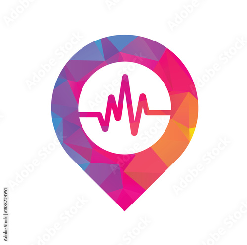 Medical Point logo designs concept vector. Healthcare Logo designs template.