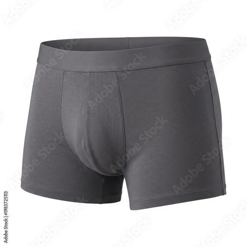 Gray Men's Boxer Briefs Comfortable Stretch Fabric Modern Design