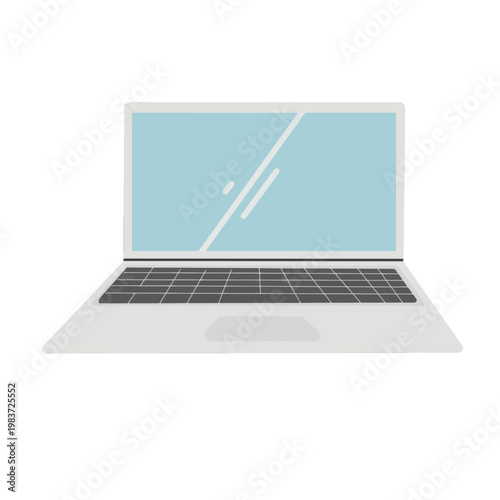 laptop computer with blue screen