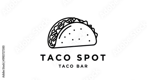 Taco Spot Taco Bar Logo Design.