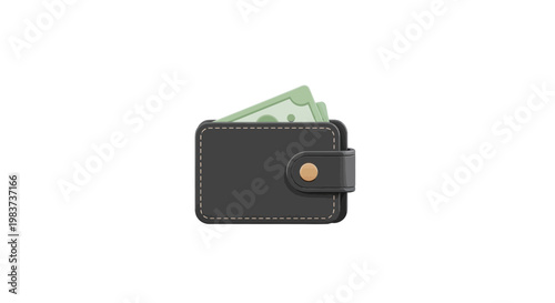 Wallet with cash inside