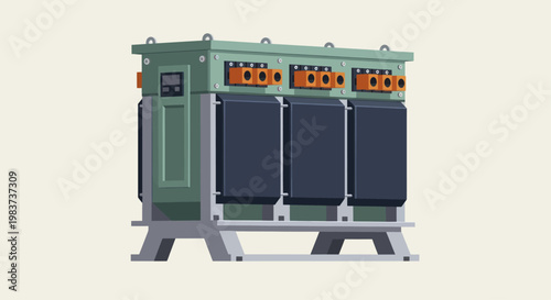 Industrial Electrical Transformer Unit for Power Distribution.