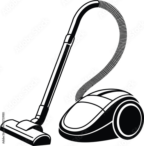 Household canister vacuum cleaner for efficient floor cleaning and keeping residential spaces tidy and dust free