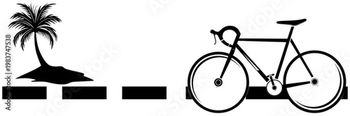 Bicycle vector illustration background for World Bicycle Day