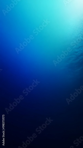 Deep sea blue gradient background with sunlight reflections