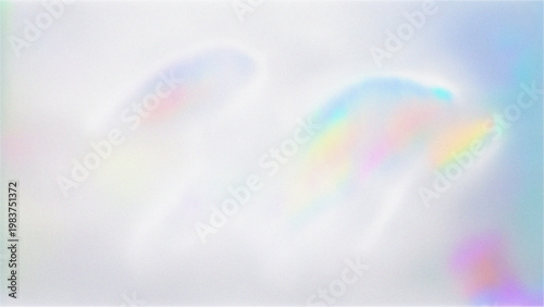White Psychedelic Grainy Iridescent Background Pastel Holographic Texture Pack