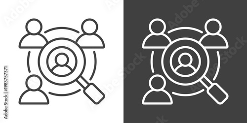 Talent Acquisition Icon Set Vector Collection Isolated In Black And White