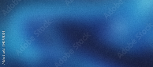 Foto Deep blue grainy gradient background with soft light leaks