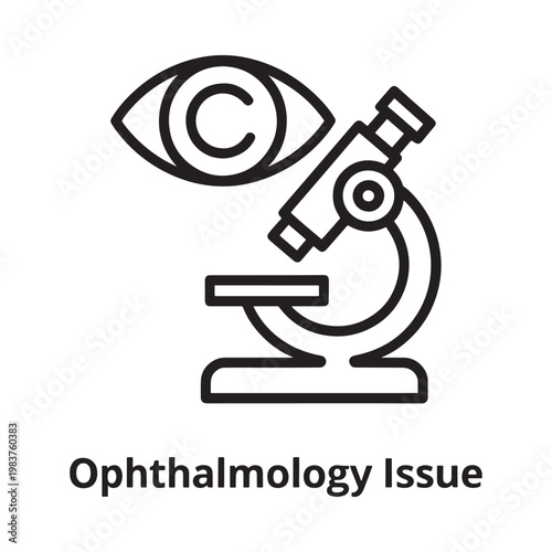An eye and a microscope visually represent ophthalmology and vision science