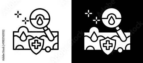 Acne Treatment whiteblack icon