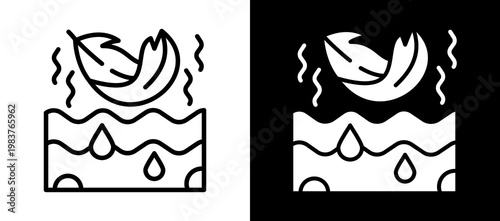 Sensitive Skin whiteblack icon