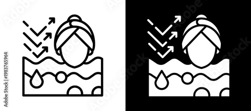 Sun Damage whiteblack icon