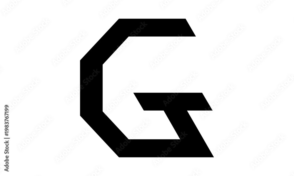 Obraz premium Abstract Letter G Logo Design 