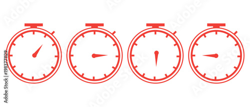 stopwatch vector illustration, stopwatch icon on white background.