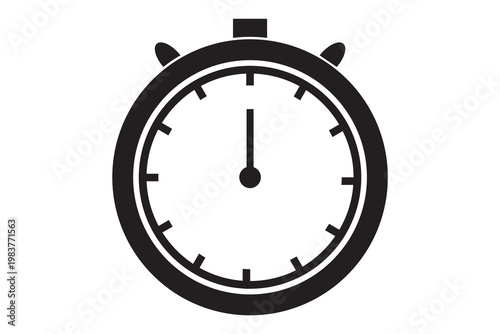 stopwatch vector illustration, stopwatch icon on white background.