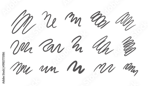 Varied cursive lowercase m and u handwritten in black ink handwriting letters
