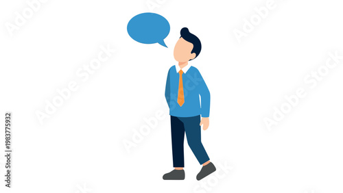 Thinking Out Loud: An illustration of a person with a speech bubble above, symbolizing thoughts, ideas, or communication.