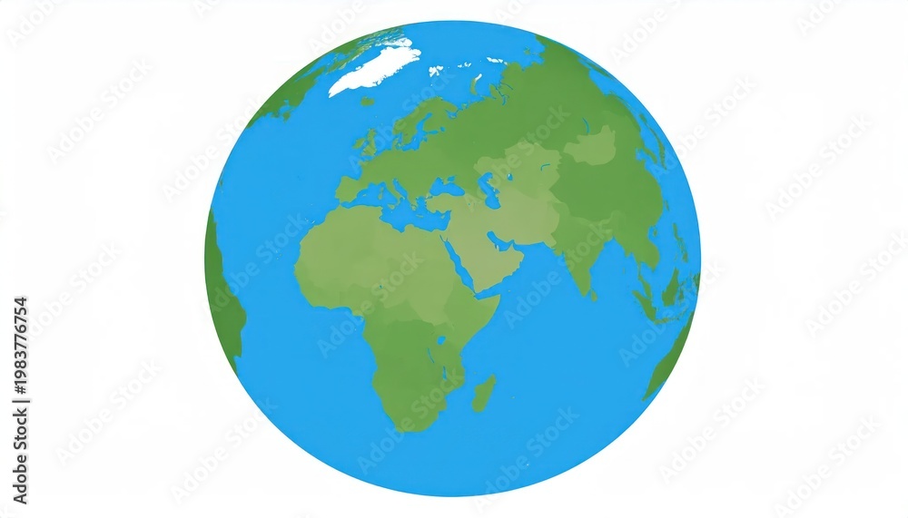 Fototapeta premium globe on white background