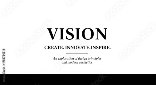 Bold Vision Typography Poster With Serif Headline.
