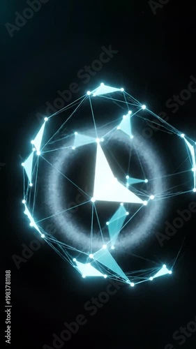 Dynamic Evolution of Glowing Digital Neural Networks Over Time Demonstrating Connectivity and Growth Patterns