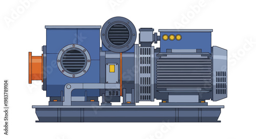 Industrial Electric Motor Driven Water Pump Unit.