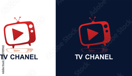 TV Channel logo vector icon illustration