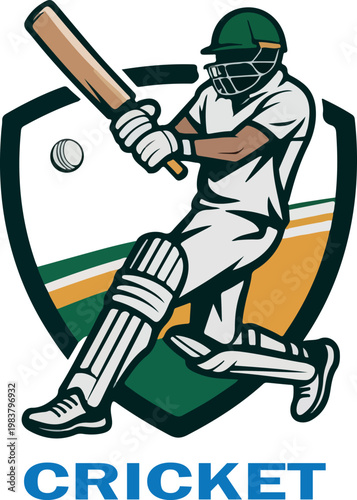 cartoon baseball player hitting a ball with a bat in a fun sporty style