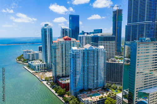 Φωτογραφία Brickell Miami aerial stock image 2026