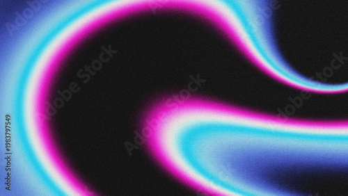 Photos Abstract fluid gradient background with smooth magenta, cyan, and cosmic blue swirls on a black base