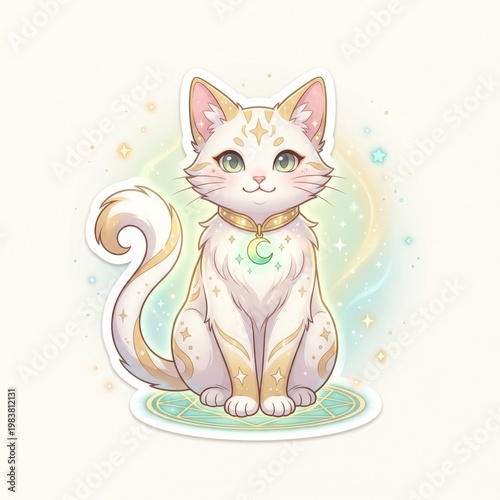 A Charming Cat Sharing a Heart