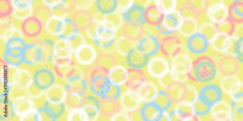 Colorful Abstract Pattern with Blurred Pastel Circles