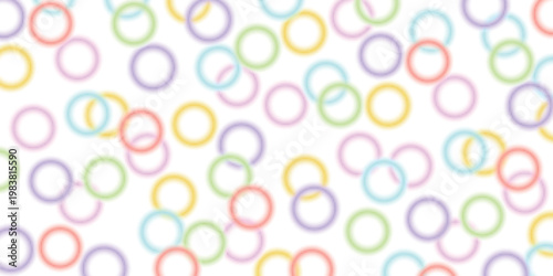 Colorful Abstract Pattern Featuring Many Scattered Glowing Circles
