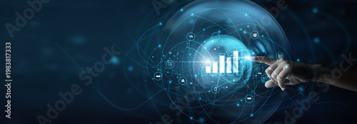 фотографія Supply chain manager holding tracking system