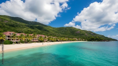 Tropical Paradise - A Stunning Beachfront Resort on a Caribbean Island.