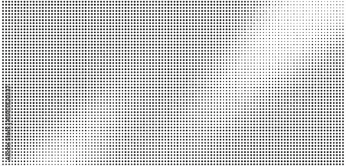 Halftone dots pattern with gradient effect on white background for design elements