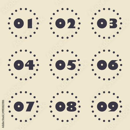 イラスト素材：ポイント,吹き出し,数字,付箋,注目,注意,重要	