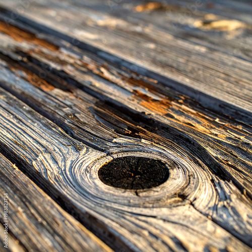 Natural aged wood showing grain and knots