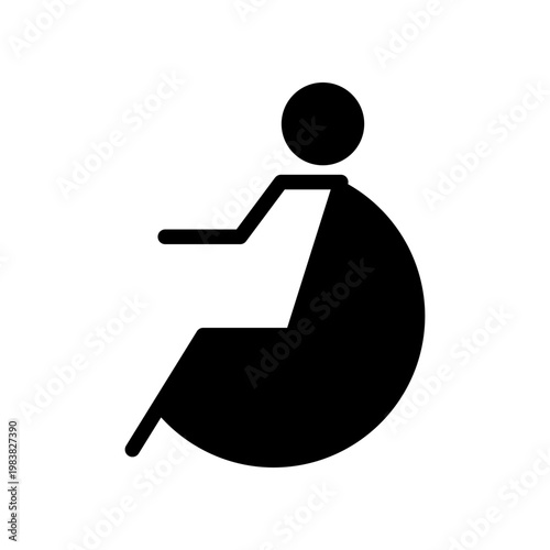 Accessible Wheelchair Icon: Representing Disability, Mobility, Inclusion, Independence, and Universal Access Sign For Public Spaces