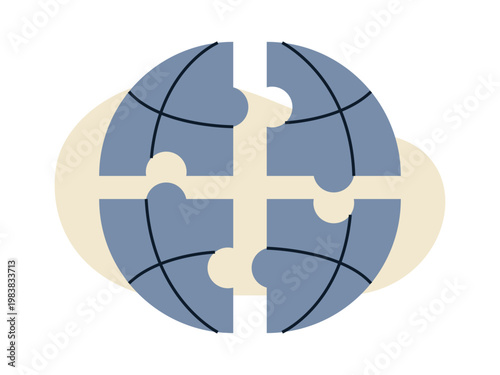 Political instability icon. Politics icon. Flat vector icon concept.