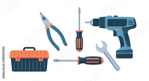 Collection of various hand tools.