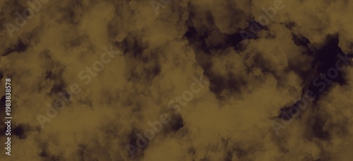 Tablou pe pânză Abstract dark brown smoke clouds background for dramatic design