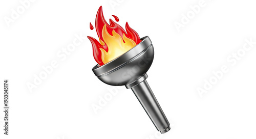 Torch with Flame