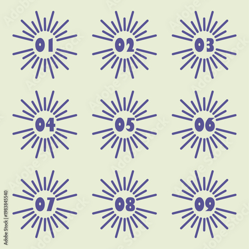 イラスト素材：ポイント,吹き出し,数字,付箋,注目,注意,重要	