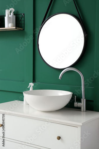 Ceramic sink on drawers nea...