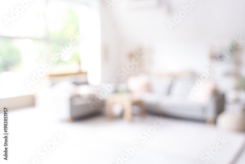 Interior of light living ro...