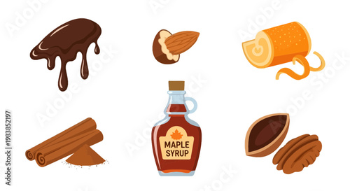 Variety of Natural Maple Syrup Products and Ingredients