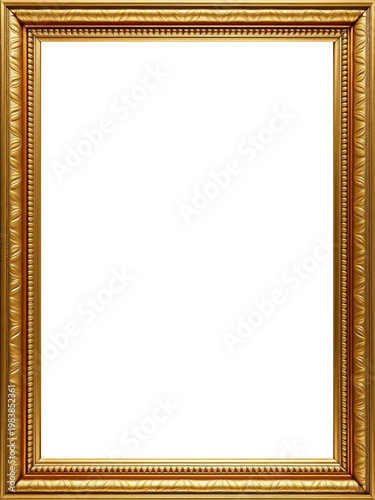 Marco Dorado Antiguo Premium Diseño Ornamental Metálico | Para Enmarcar Fotografía, Obra de Arte, Certificado, Diploma, Invitaciones, Bodas, etc.