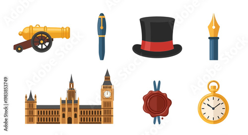 Vintage London Landmarks and Accessories Photography Collection