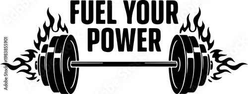 Fitness motivation, gym, weightlifting, powerlifting, workout vector graphic