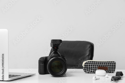 Professional photo camera, ...